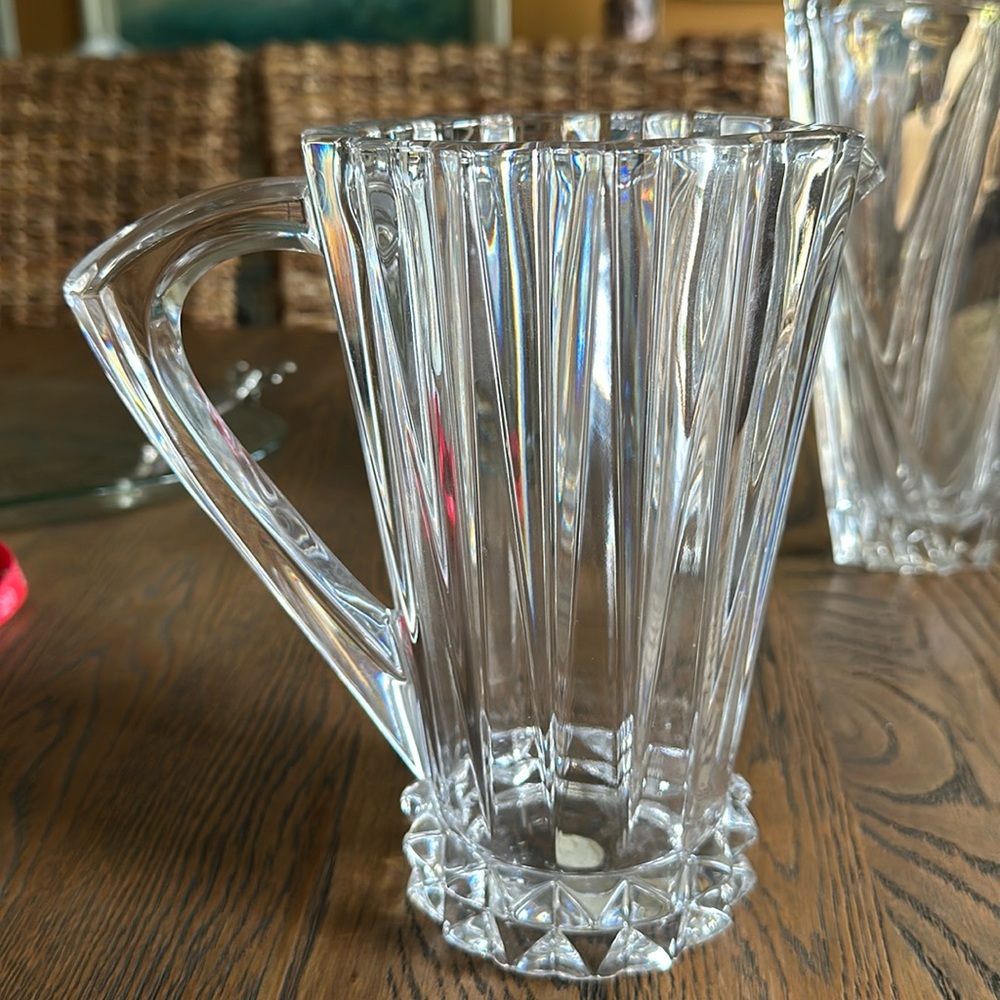 Rosenthal Blossom Art Deco Lead Crystal Pitcher Early 20th century